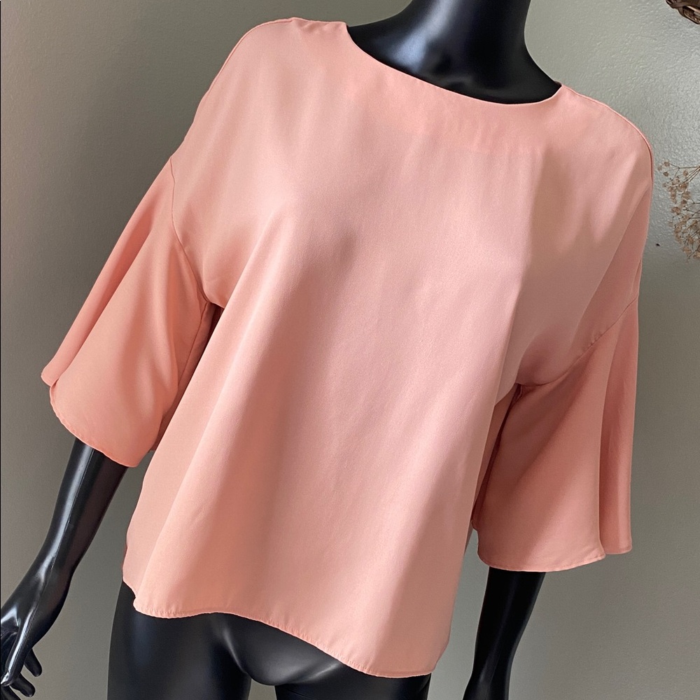 Catherine Malandrino Soft Coral Blouse